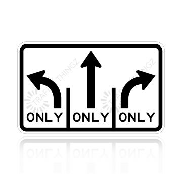 MUTCD R3-8B Intersection Lane Control